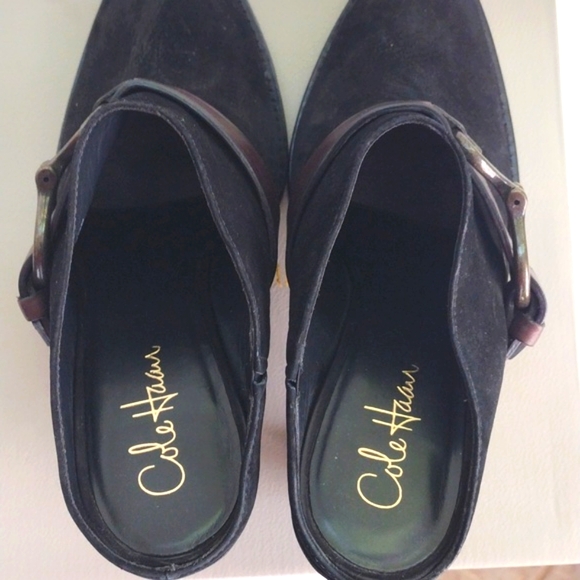 Cole Haan open back boots with a buckle - Picture 4 of 5